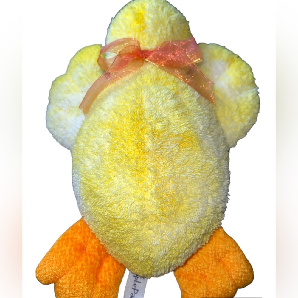 Rare People Pals Terry Cloth Duck Platypus 16” Yellow White Orange - Picture 2 of 3